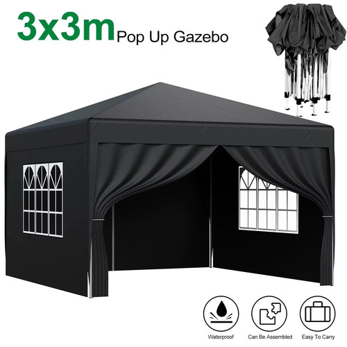 3x3m heavy duty gazebo marquee - 3x3m,