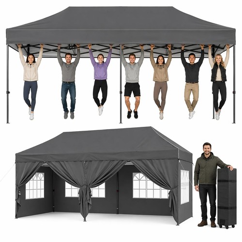 Aoxun 3x3 pop gazebo - up, &