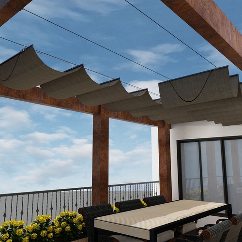 Retractable canopy cover yard - retractable,