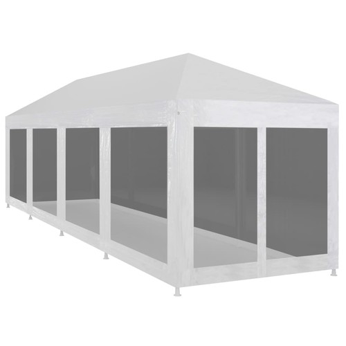 Party tent with mesh - tent, sidewalls