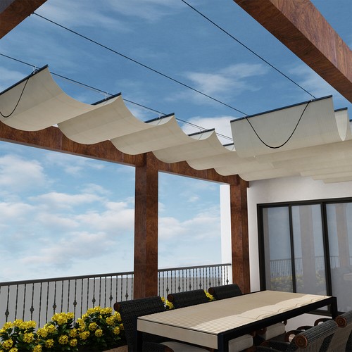 Retractable canopy cover yard - retractable,