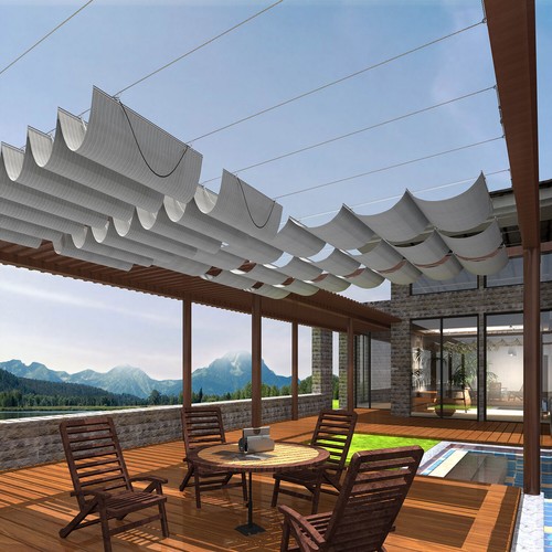 Retractable canopy cover - retractable,